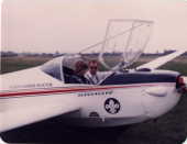 David's first ever flight in a little plane - thanks to 4th Harrow Airscouts